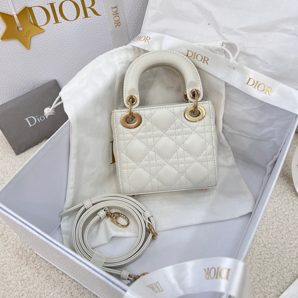 Lady  超迷你白色/羊皮_5