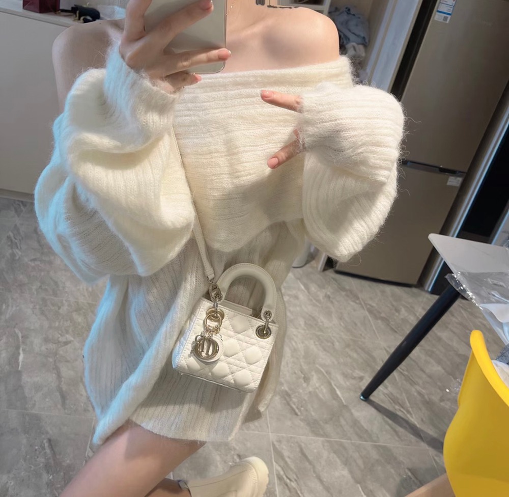 Lady  超迷你白色/羊皮_7