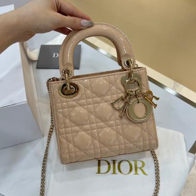 Mini Lady裸粉漆皮