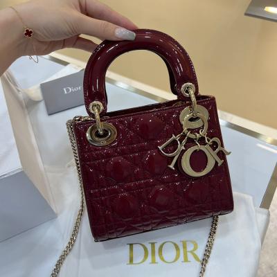 Mini Lady酒紅 漆皮