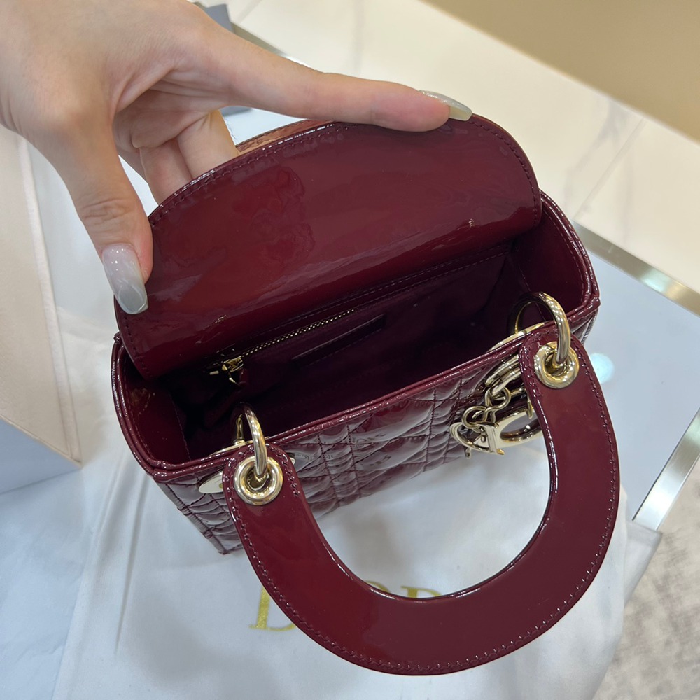 Mini Lady酒紅 漆皮_3