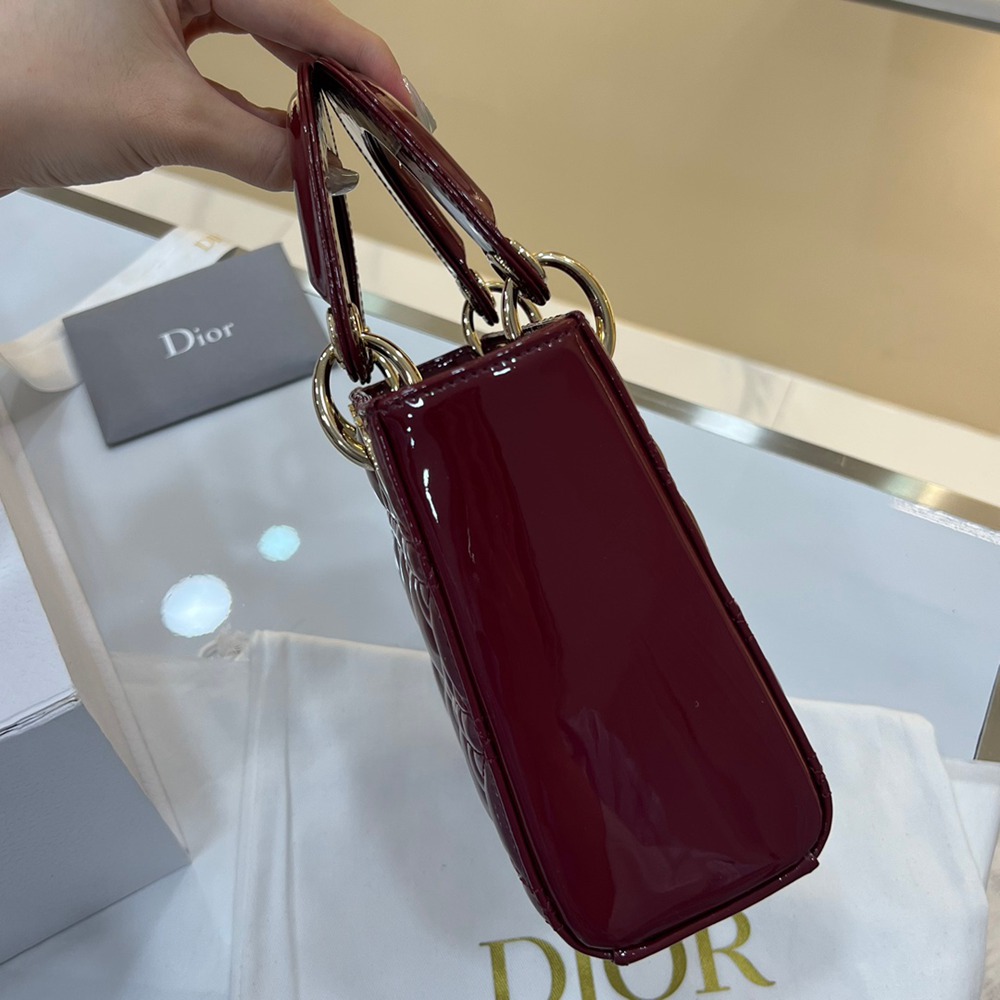 Mini Lady酒紅 漆皮_8