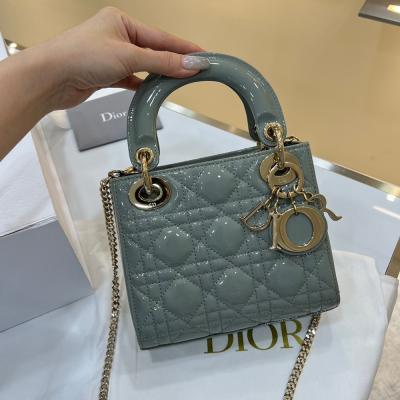 Mini Lady霧霾藍/漆皮