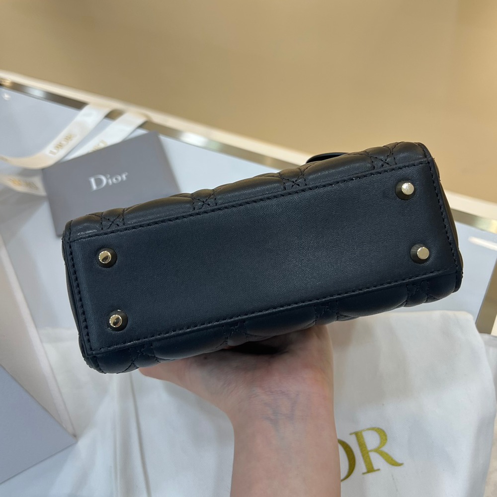 Mini Lady三格/黑色/羊皮_2