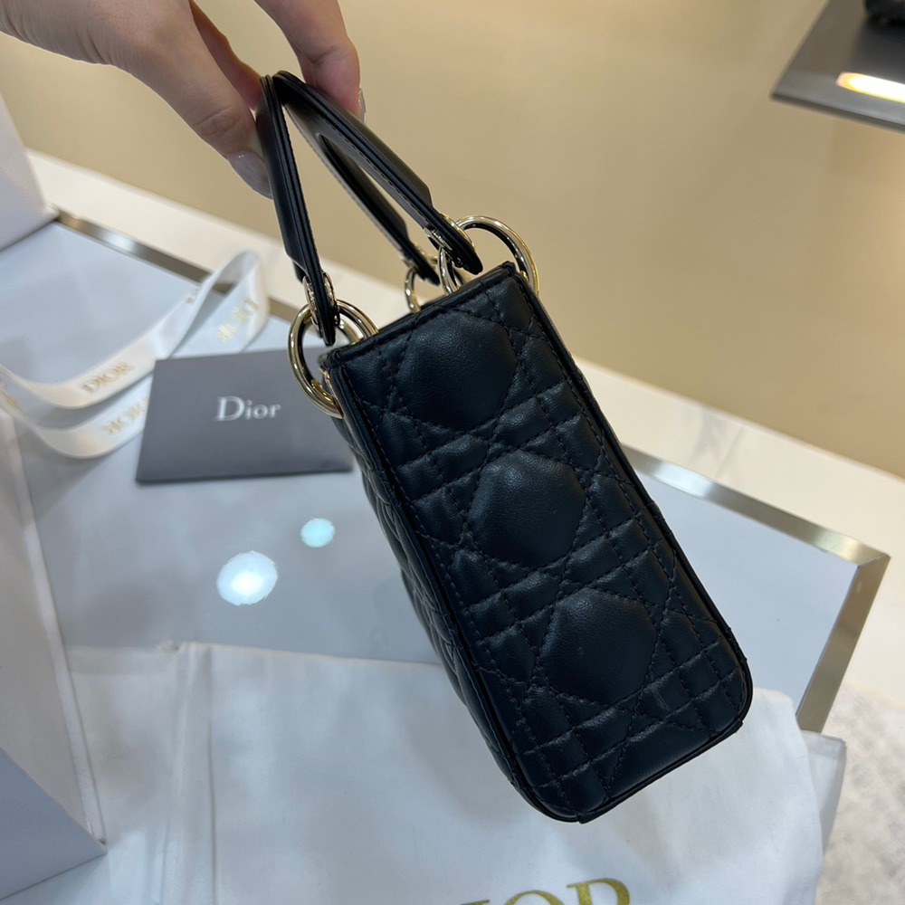 Mini Lady三格/黑色/羊皮_10