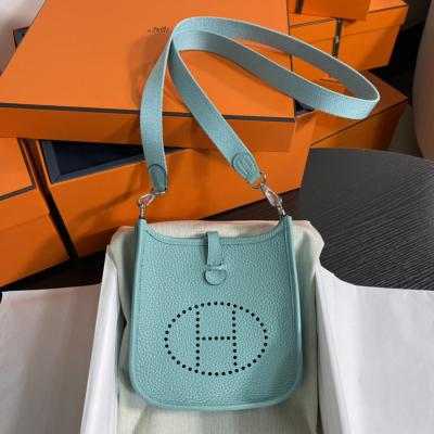 伊芙琳Evelyn 16 Mini 馬卡龍藍TC皮