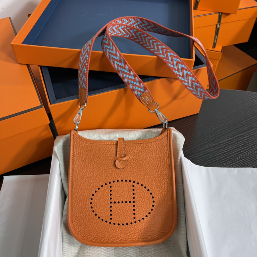 伊芙琳Evelyn 16 Mini 橙色TC皮_1