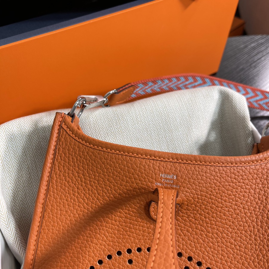 伊芙琳Evelyn 16 Mini 橙色TC皮_3