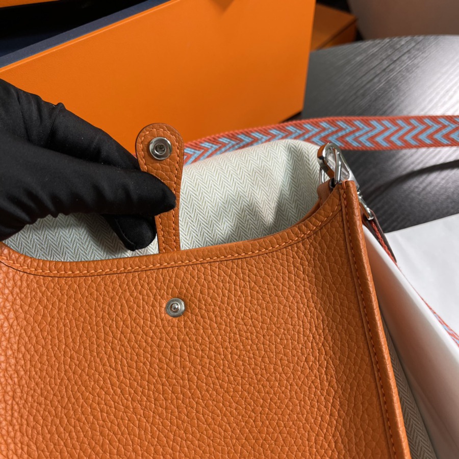 伊芙琳Evelyn 16 Mini 橙色TC皮_5