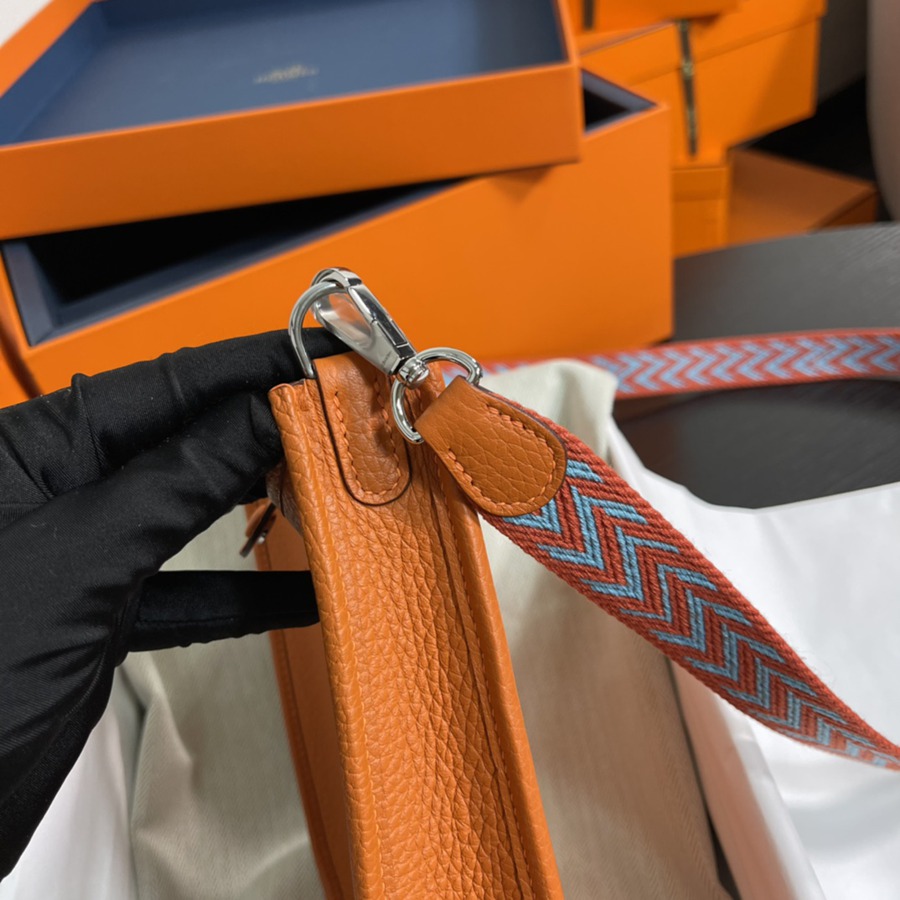 伊芙琳Evelyn 16 Mini 橙色TC皮_6