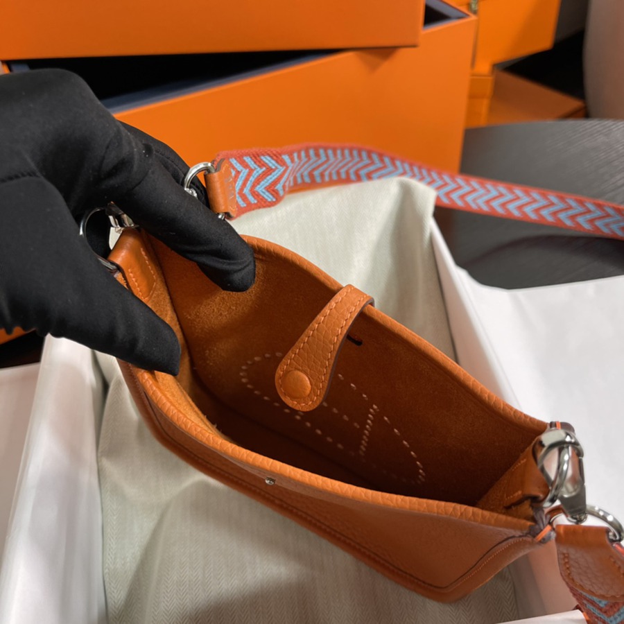 伊芙琳Evelyn 16 Mini 橙色TC皮_7