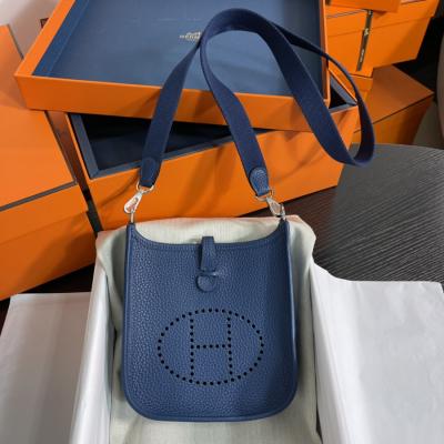 伊芙琳Evelyn 16 Mini 深遂藍 TC皮