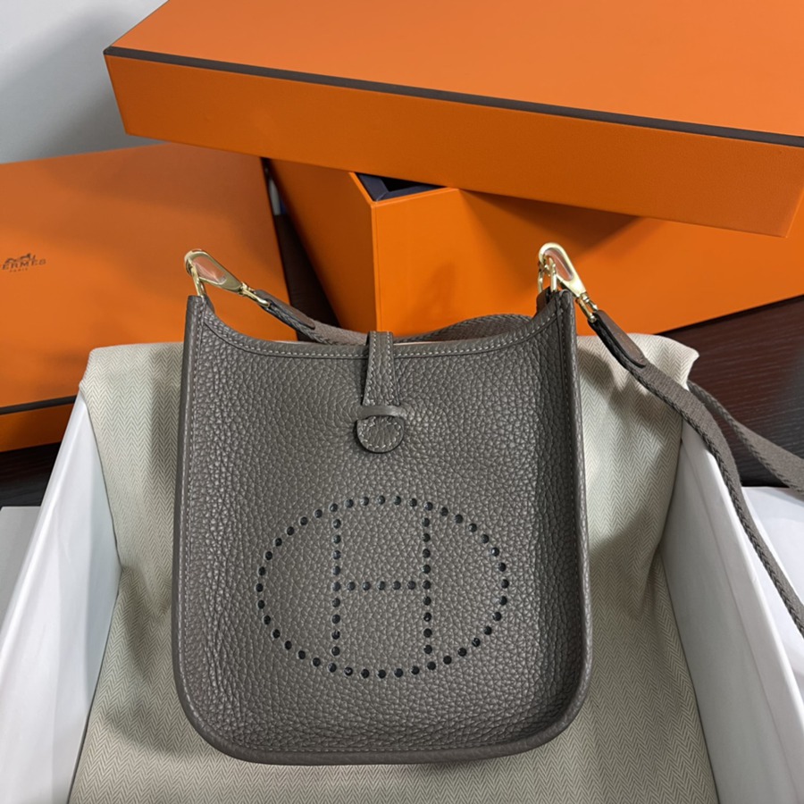 伊芙琳Evelyn 16 Mini 錫器灰 銀扣TC皮_1