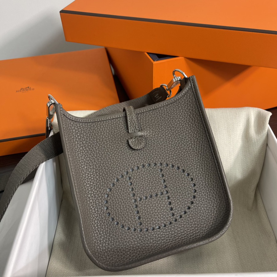 伊芙琳Evelyn 16 Mini 錫器灰 金扣TC皮_2