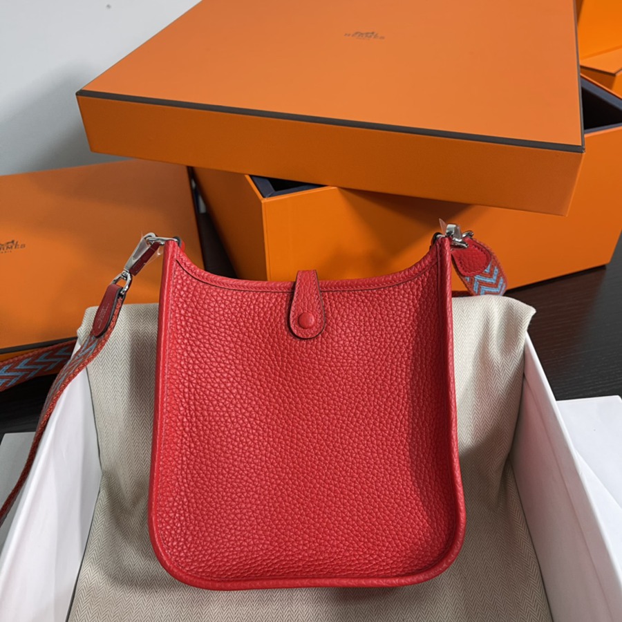 伊芙琳Evelyn 16 Mini 心紅 銀扣TC皮_4