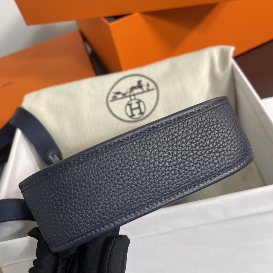 伊芙琳Evelyn 16 Mini 午夜藍 銀扣TC皮_8