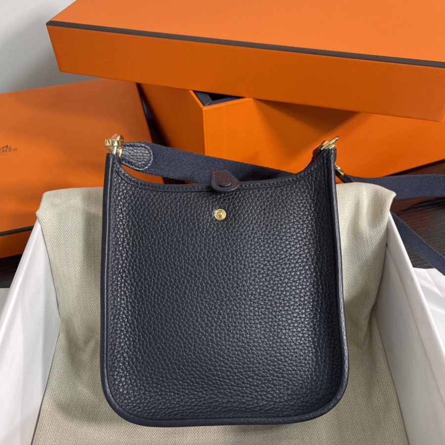 伊芙琳Evelyn 16 Mini 午夜藍 金扣TC皮_5