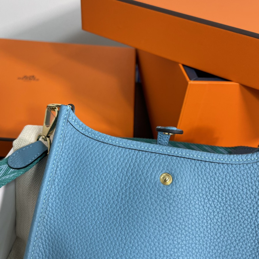 伊芙琳Evelyn 16 Mini 北方藍 金扣TC皮_5