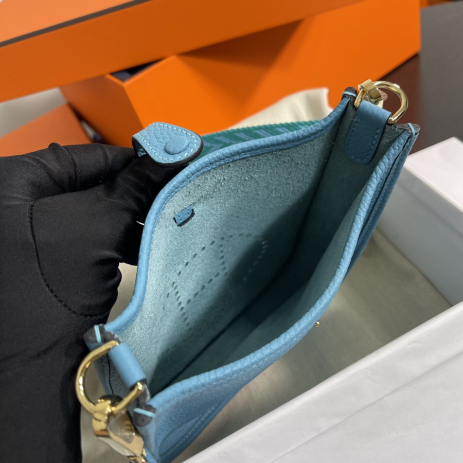 伊芙琳Evelyn 16 Mini 北方藍 金扣TC皮_6