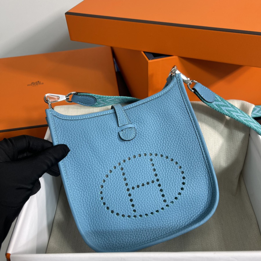 伊芙琳Evelyn 16 Mini 北方藍 銀扣TC皮_2