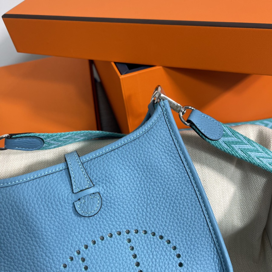 伊芙琳Evelyn 16 Mini 北方藍 銀扣TC皮_3