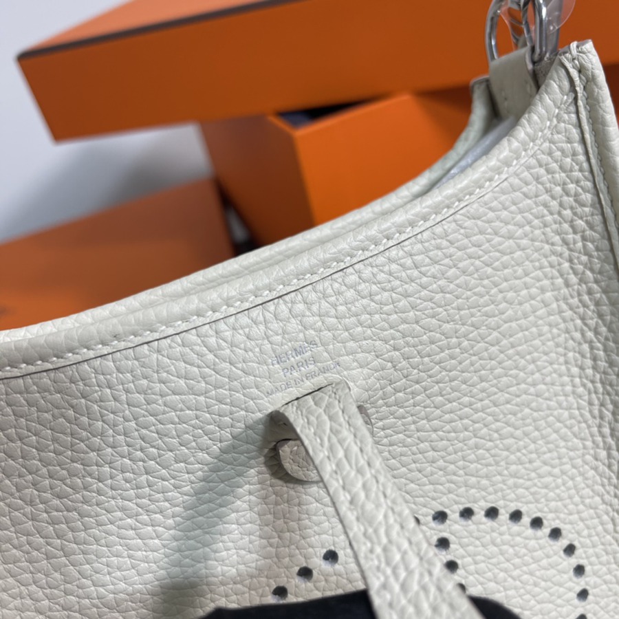 伊芙琳Evelyn 16 Mini 奶昔白 銀扣TC皮_3