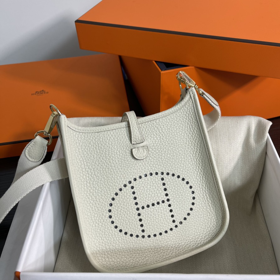 伊芙琳Evelyn 16 Mini 奶昔白 金扣TC皮_3