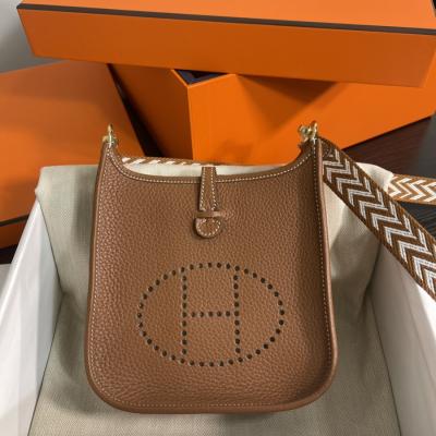 伊芙琳Evelyn 16 Mini 金棕 金扣TC皮