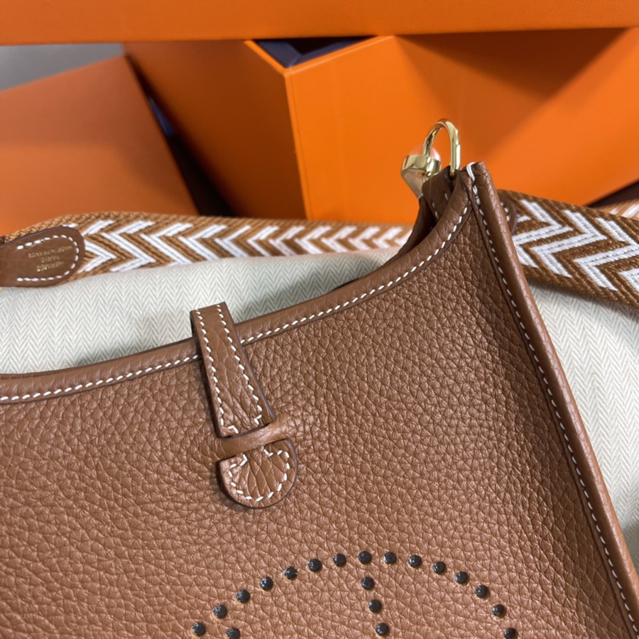 伊芙琳Evelyn 16 Mini 金棕 金扣TC皮_3