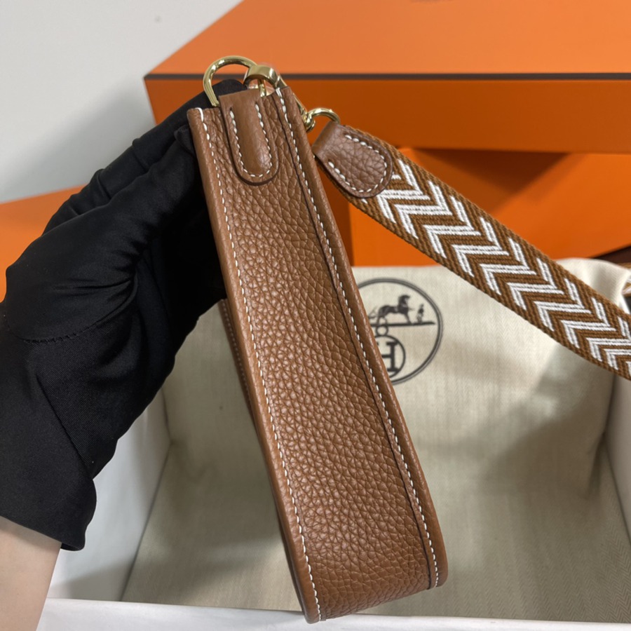 伊芙琳Evelyn 16 Mini 金棕 金扣TC皮_4