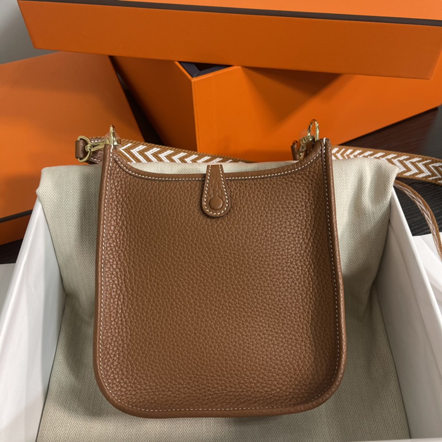 伊芙琳Evelyn 16 Mini 金棕 金扣TC皮_5