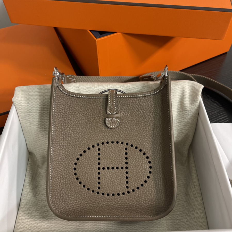 伊芙琳Evelyn 16 Mini 大象灰 銀扣TC皮_1