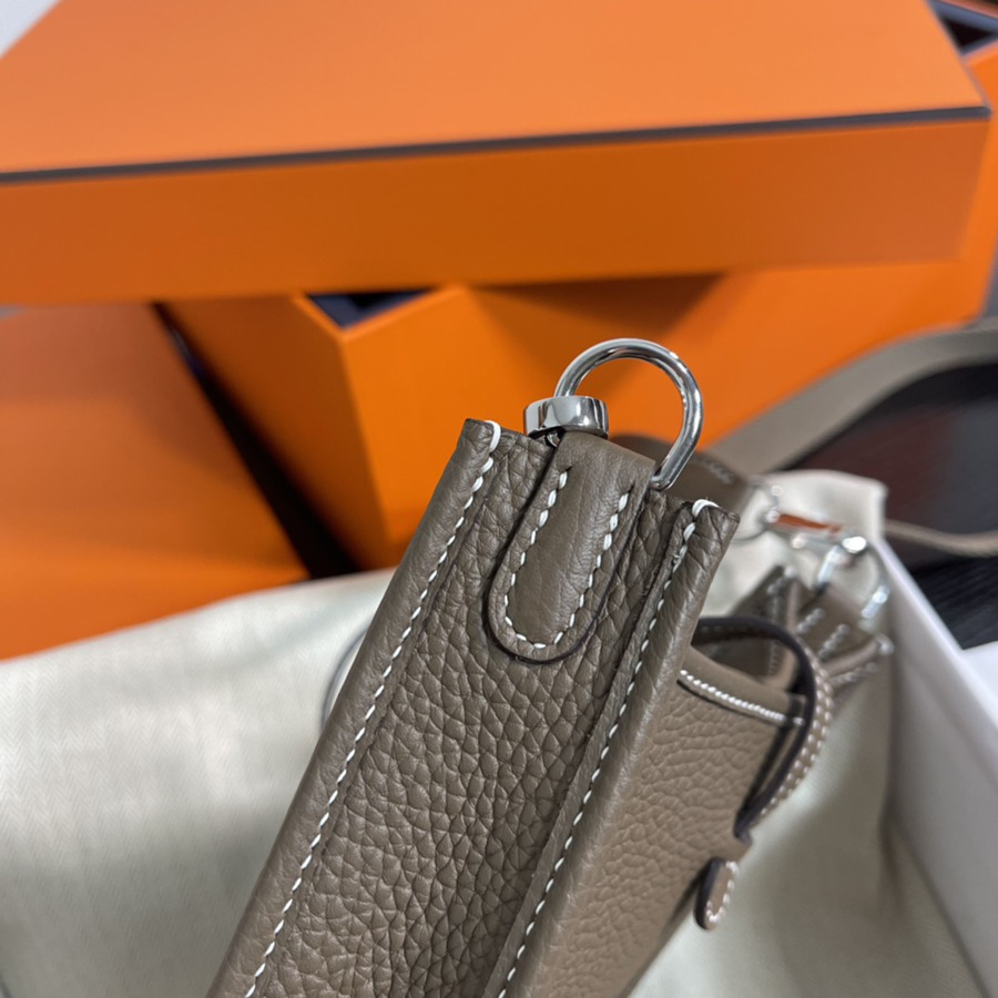 伊芙琳Evelyn 16 Mini 大象灰 銀扣TC皮_5