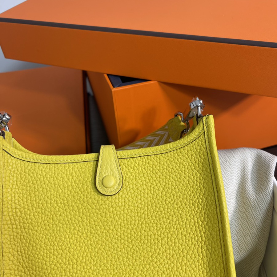 伊芙琳Evelyn 16 Mini 檸檬黃 銀扣TC皮_5