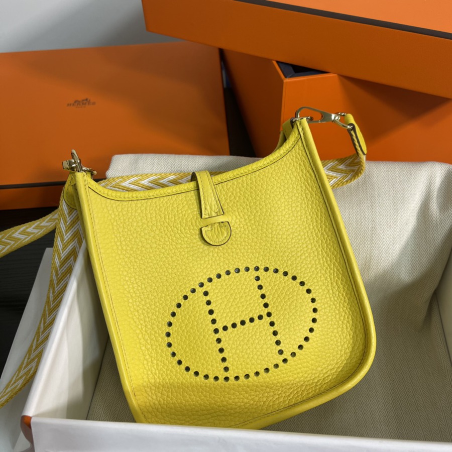 伊芙琳Evelyn 16 Mini 檸檬黃 金扣TC皮_2