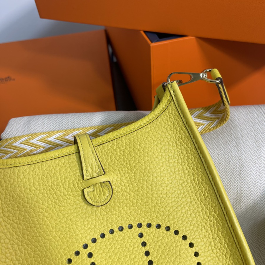伊芙琳Evelyn 16 Mini 檸檬黃 金扣TC皮_3