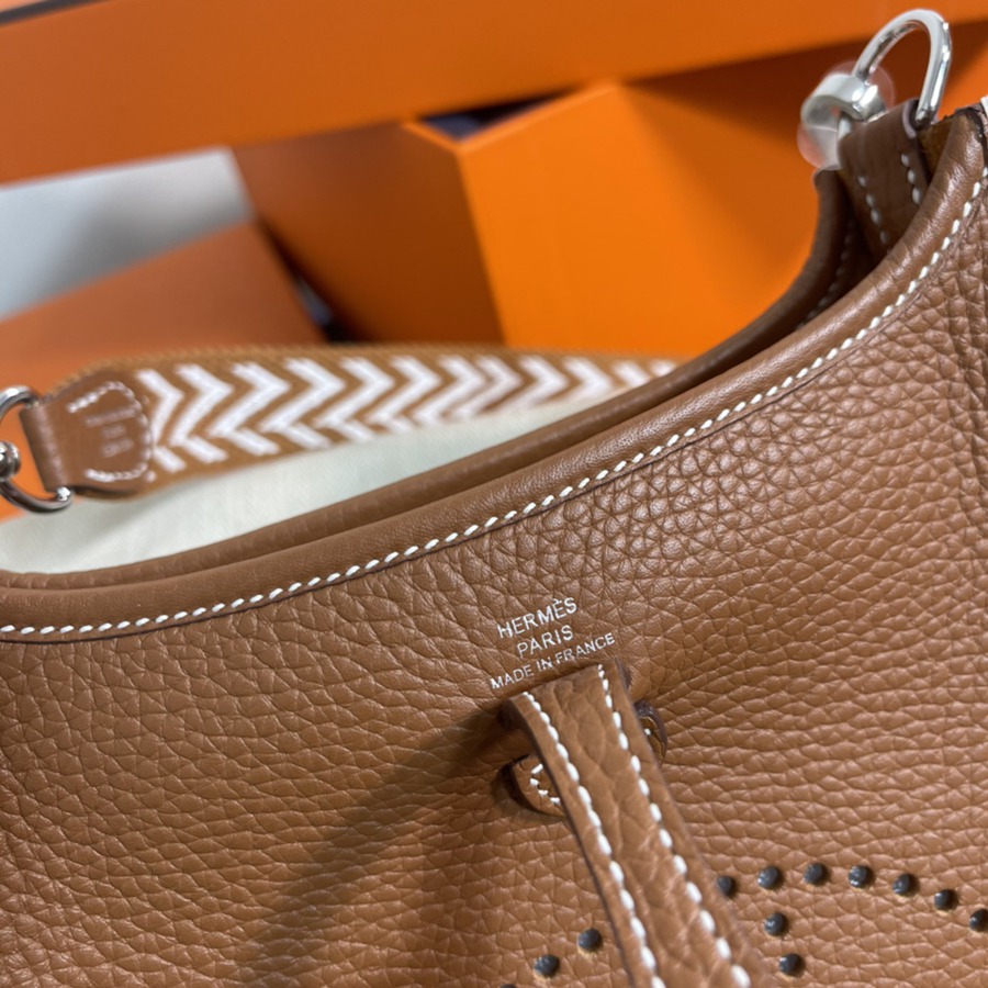 伊芙琳Evelyn 16 Mini 金棕 銀扣TC皮_3