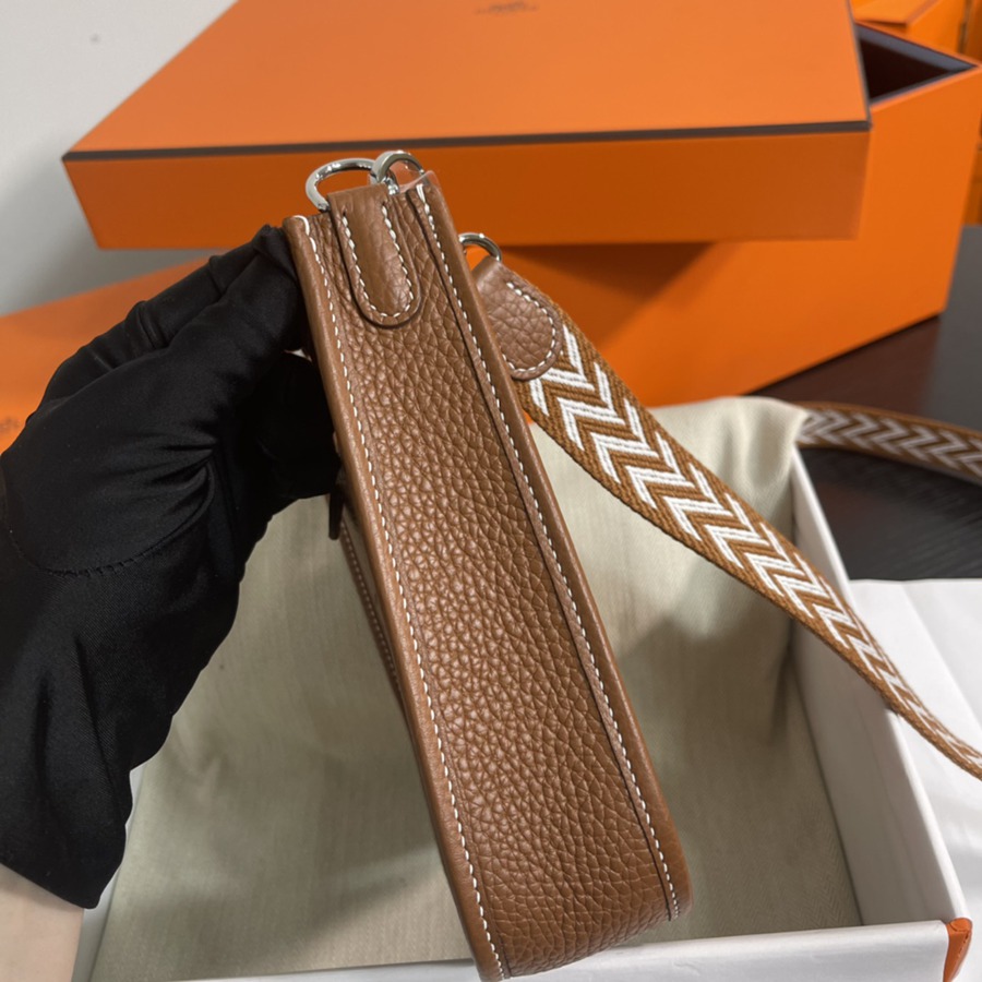 伊芙琳Evelyn 16 Mini 金棕 銀扣TC皮_4