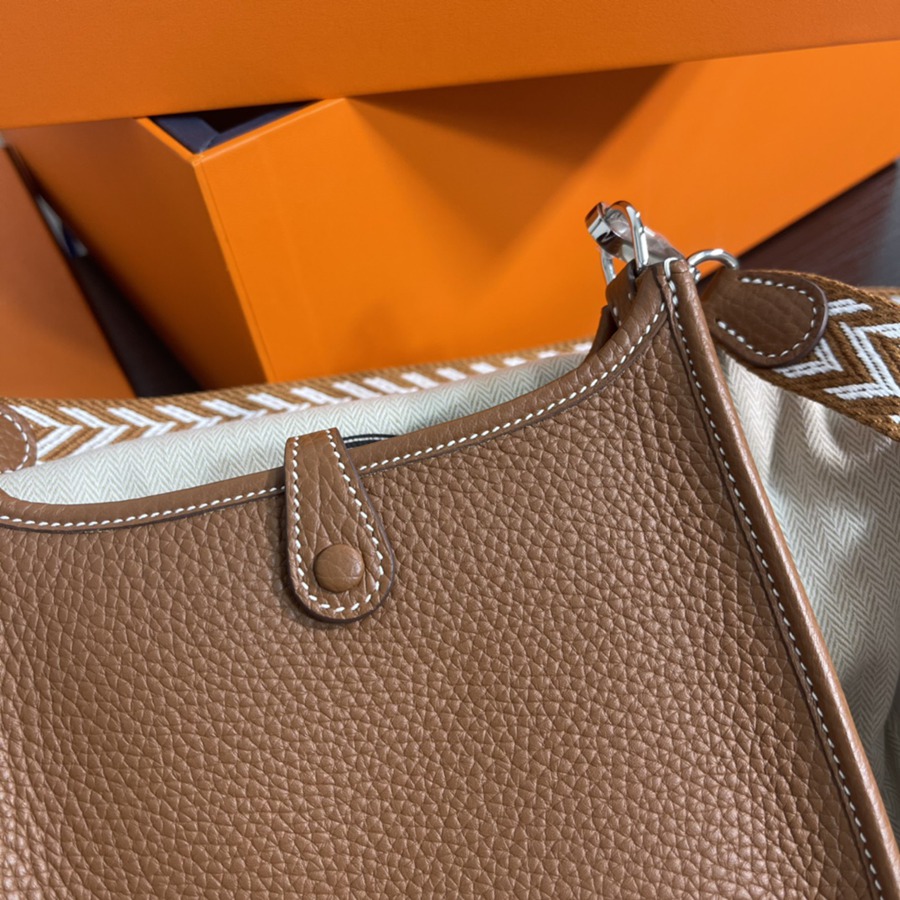 伊芙琳Evelyn 16 Mini 金棕 銀扣TC皮_6