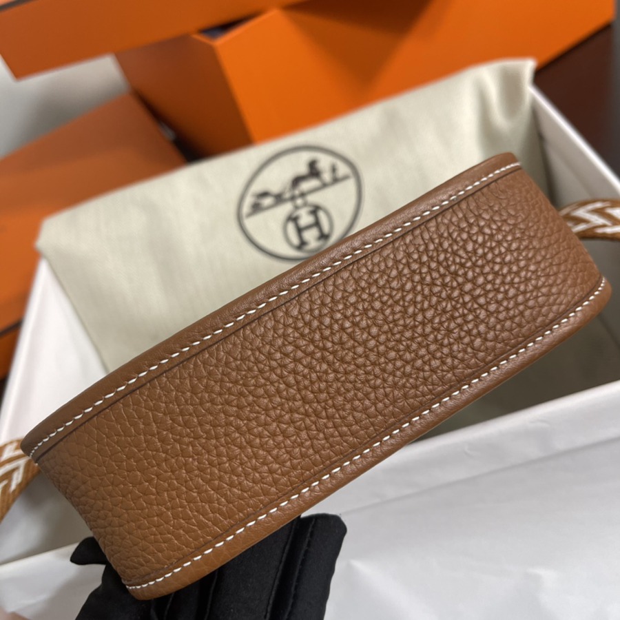 伊芙琳Evelyn 16 Mini 金棕 銀扣TC皮_7