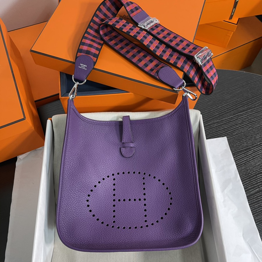 伊芙琳Evelyn 29 海葵紫 銀扣TC皮_1