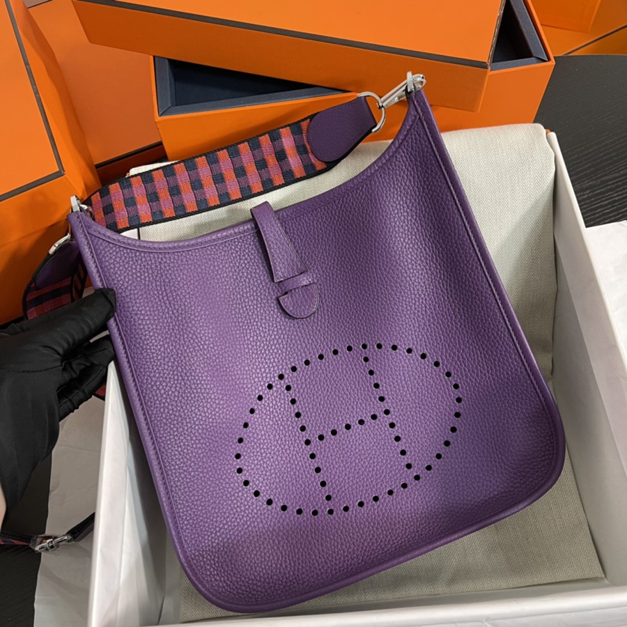 伊芙琳Evelyn 29 海葵紫 銀扣TC皮_2