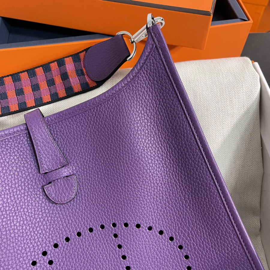 伊芙琳Evelyn 29 海葵紫 銀扣TC皮_3