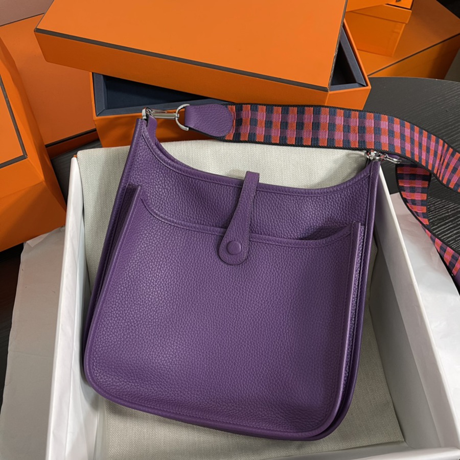 伊芙琳Evelyn 29 海葵紫 銀扣TC皮_4