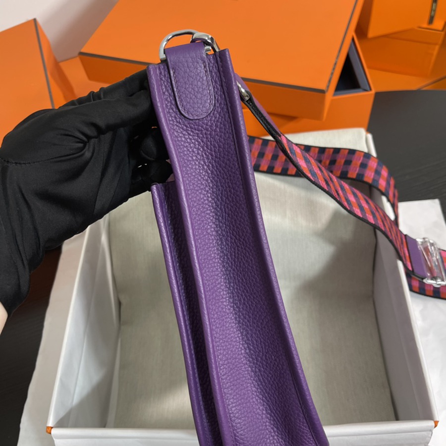 伊芙琳Evelyn 29 海葵紫 銀扣TC皮_6