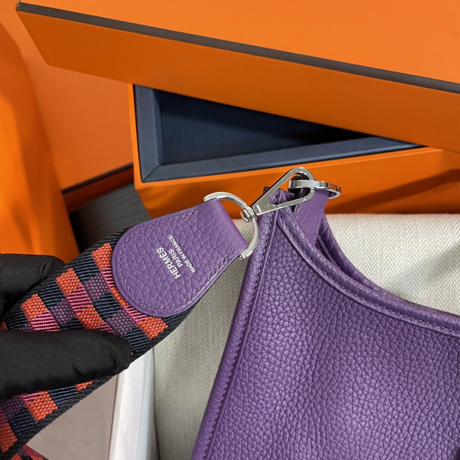 伊芙琳Evelyn 29 海葵紫 銀扣TC皮_8