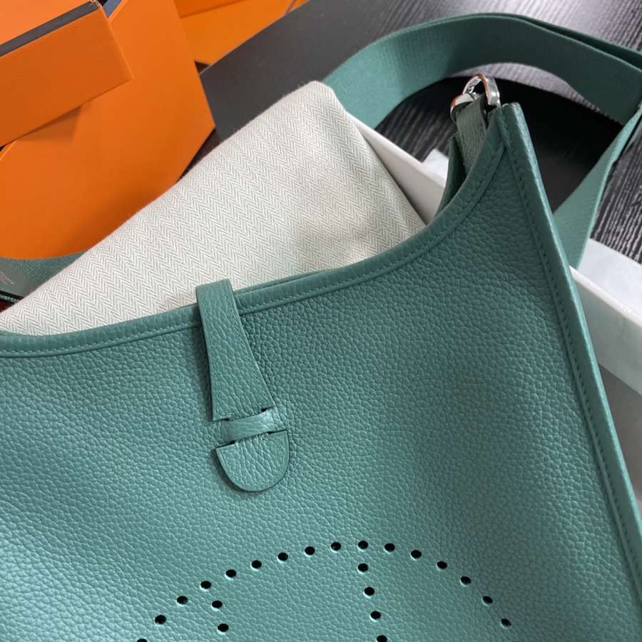 伊芙琳Evelyn 29 孔雀綠 銀扣 TC皮_3