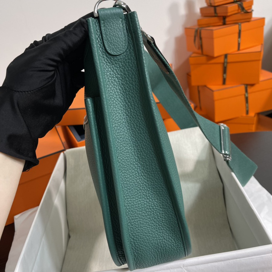 伊芙琳Evelyn 29 孔雀綠 銀扣 TC皮_6