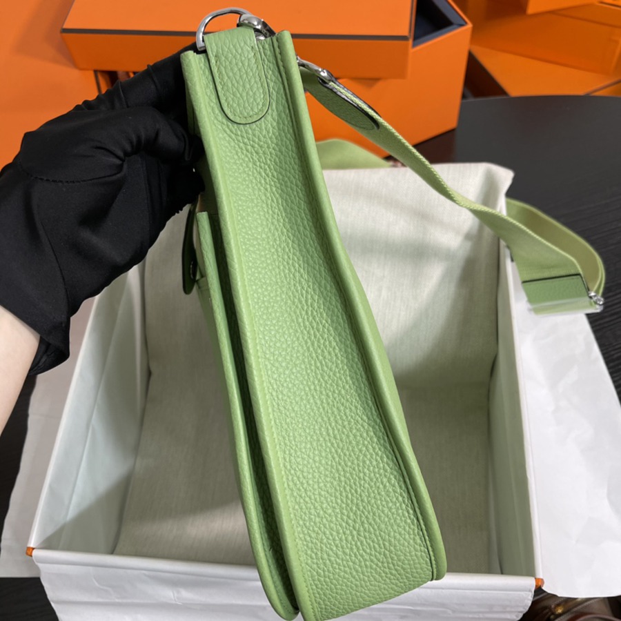 伊芙琳Evelyn 29 牛油果綠 銀扣 TC皮_7