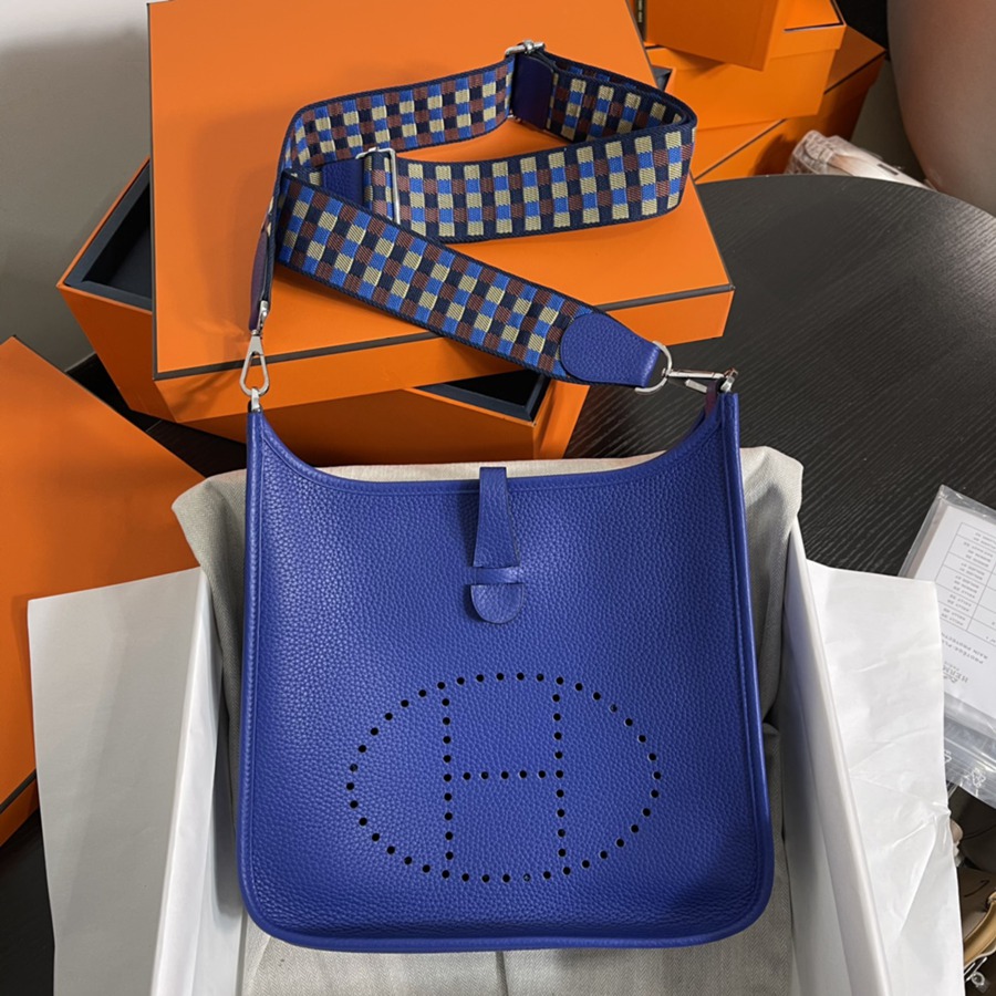 伊芙琳Evelyn 29 電光藍 銀扣 TC皮_3